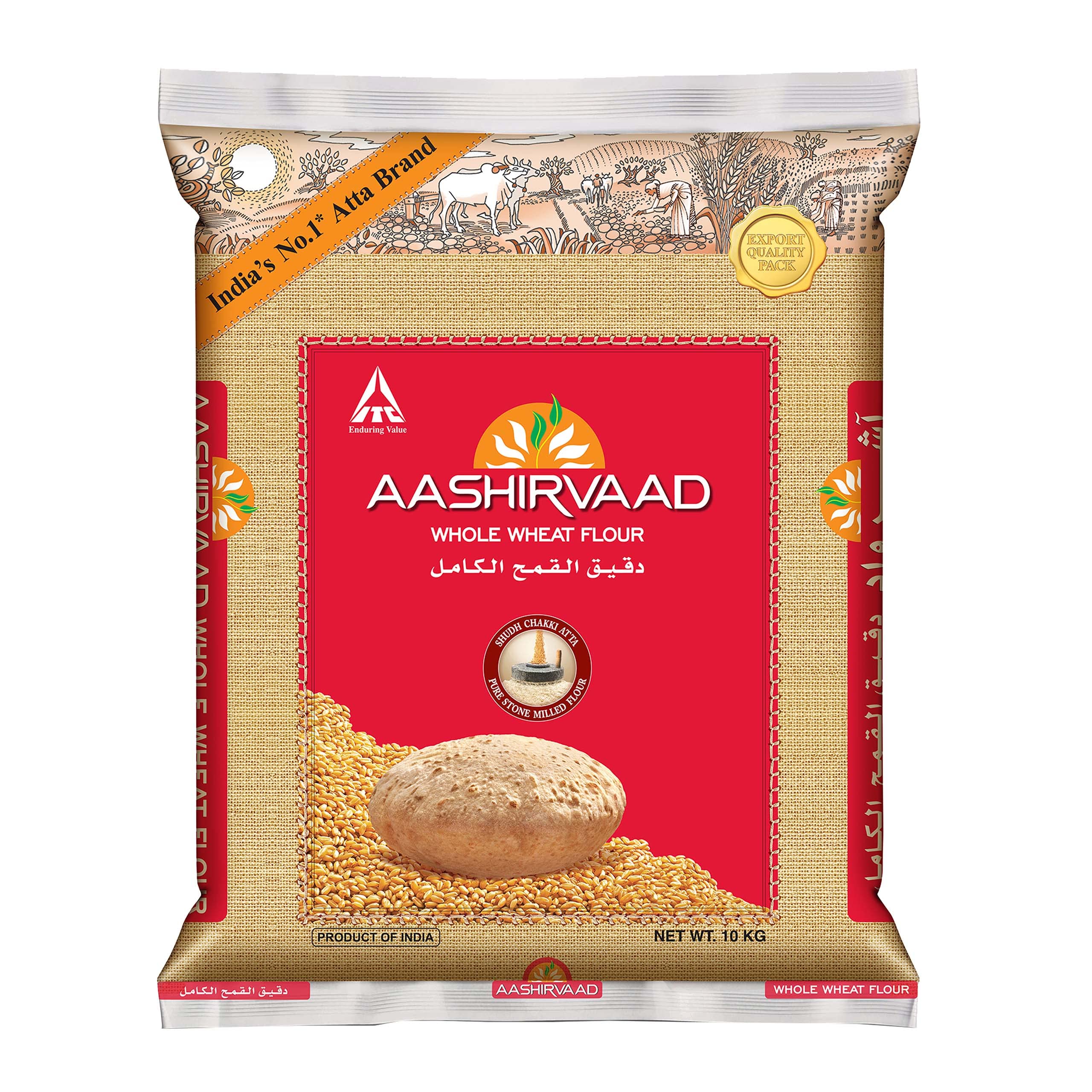 Aashirvaad Whole Wheat Flour 10kg
